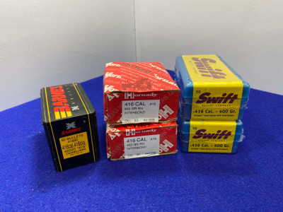 Barnes/Hornady/Swift .416 Rigby *HEAVY CALIBER RIFLE AMMUNITION*