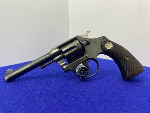 1926 Colt Police Positive .32 NP Blue 4" *COLLECTIBLE FIRST ISSUE REVOLVER*