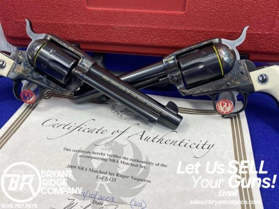 2008 Ruger New Vaquero .45 LC 5.5" *NRA ‘2009 GUN OF THE YEAR’ MATCHED SET*