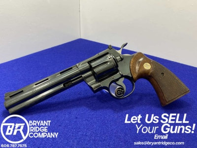 1975 Colt Python .357 Mag Blue 6" *CLASSIC SNAKE SERIES REVOLVER*