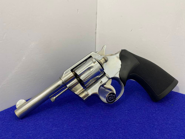 1931 Colt Official Police .38 Spl Chrome 4" *AWESOME RESTORED SHOOTER*