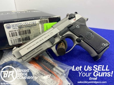 Beretta 92FS Compact L 9mm SS 4 1/4" *HEAD TURNING INOX MODEL* 