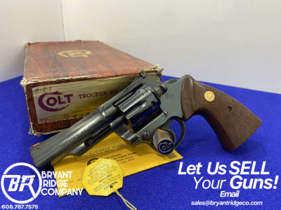 Colt Trooper MKIII .22 Mag Blue 4" *OUTSTANDING DOUBLE-ACTION COLT*