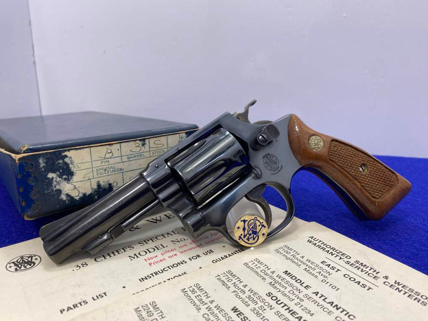 Smith Wesson 36 .38SW Spl Blued 3" *DESIRABLE "NO-DASH" SMITH* Awesome