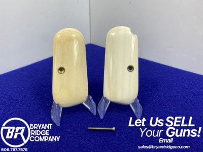 Set Of Colt Auto 32 Cal / 380 Cal Grips *GENUINE IVORY COLT GRIPS*