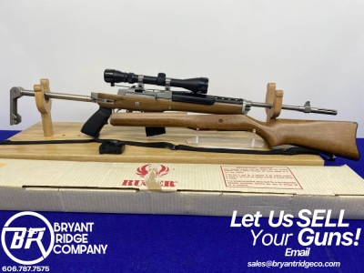 1990 Ruger Mini-14 Ranch Rifle .223 Rem 18.5" *AWESOME SIDE FOLDING STOCK*