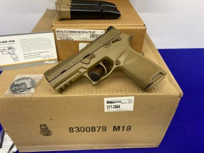 Sig Sauer P320M-18 COMMEMORATIVE 9mm Coyote 3.9 US MILITARY LIMITED EDITION