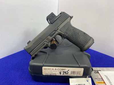 Sig Sauer P365 X-Macro 9mm Blk 3.7" *X-SERIES WITH MOUNTED HOLOSUN EPS* 