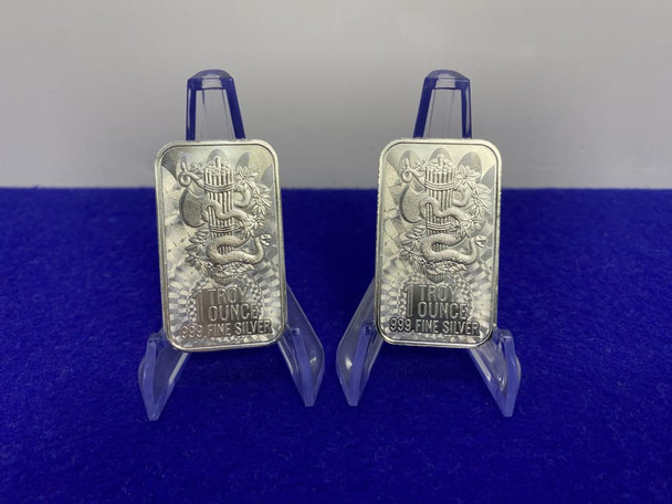 (2)* Unity & Liberty Bars *2oz PURE SILVER BARS* Desirable .999 Fine Silver-GID1149543044