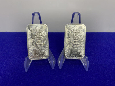 (2)* Unity & Liberty Bars *2oz PURE SILVER BARS* Desirable .999 Fine Silver-GID1149542949