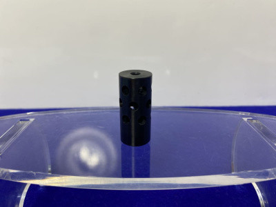 Unreamed 3-Hole Muzzle Brake Blue/Blk *1/2x28 THREAD/ .19 ID/ .685 OD*