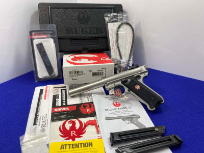 2017 Ruger Mark IV Target .22LR Stainless 5.50" *RELIABLE RIMFIRE PISTOL*