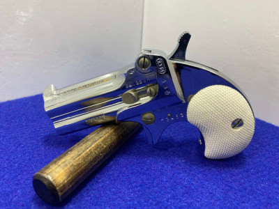 German Reck Derringer .22 LR Chrome 3" *OVER/UNDER BREAK-ACTION PISTOL*