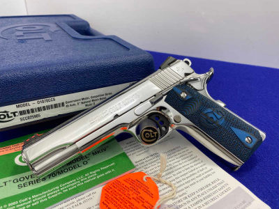 Colt Government Competition .45ACP 5" *STUNNING MIRRORED BRIGHT STAINLESS*