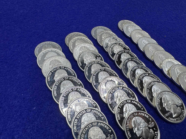 *1 ROLL 90% Silver Proof State Quarter -SILVER QUARTERS- *7.23 Troy Ounces*-GID1151674971