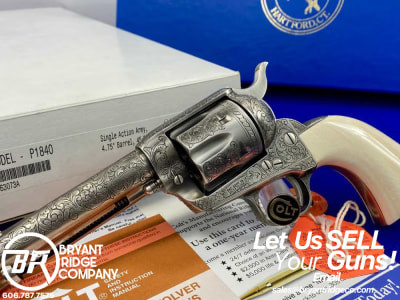 Colt Single Action Army .45 Colt -JERRY HARPER MASTER HAND FLORAL ENGRAVED-