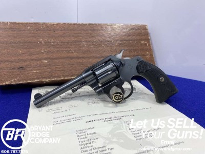 1941 Colt Police Positive .32 4" *RARE "PEQUENO" MODEL* Excellent Condition