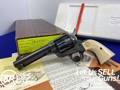 CUSTOM SHOP Colt Single Action Army .45 Colt *ULTRA RARE FACTORY IVORY*