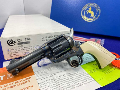 Colt Single Action Army .357Mag *ULTRA RARE WILKERSON MODEL* Bark Ivory