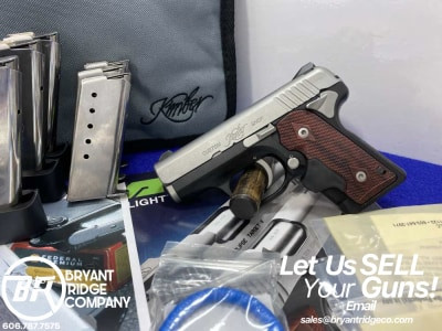 Kimber Solo CDP 9mm Satin Silver 2.7"*ROSEWOOD GRIPS WITH INTEGRATED LASER*-GID1166242652