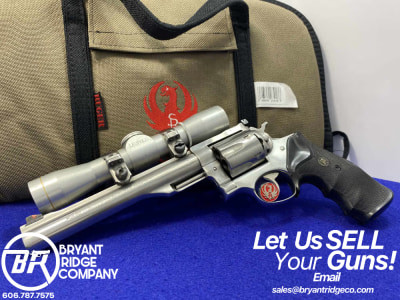 1987 Ruger Redhawk .44 Mag Stainless 7.5" *POWERFUL DOUBLE-ACTION REVOLVER*