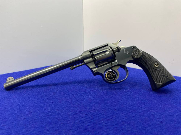 1918 Colt Police Positive .32 NP Blue 6" *COLLECTIBLE FIRST ISSUE REVOLVER*