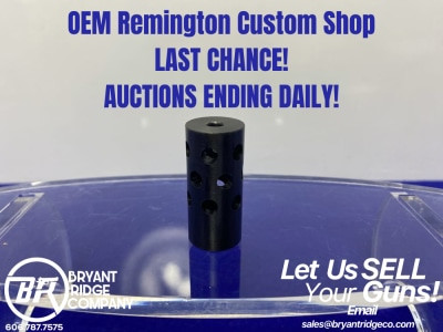 Unreamed 3-Hole Muzzle Brake Blue/Blk *1/2x28 THREAD/ .19 ID/ .685 OD*-GID1167890566