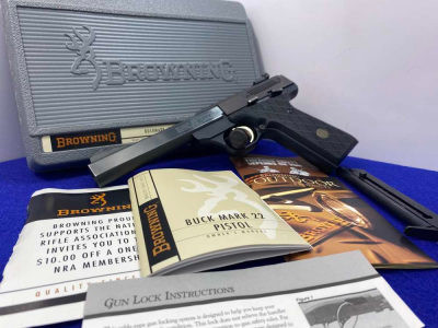1989 Browning Buck Mark .22 LR Blue 5 1/2" *VINTAGE SEMI-AUTOMATIC PISTOL*