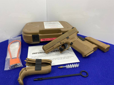 Glock 19X Gen5 9mm Coyote Tan 4" *DESIRABLE CROSSOVER GLOCK* New In Box