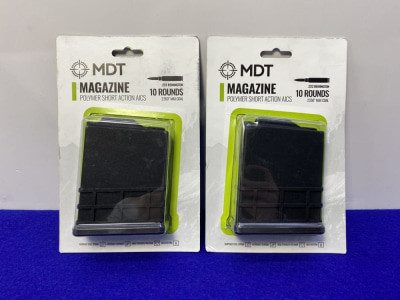 *MDT AICS BLACK POLYMER SHORT ACTION MAGAZINES* .223 Rem TWO 10-Round-GID1169288647