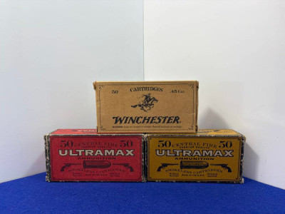 Vintage Ammo Lot .45 Colt Ultramax + .44-40 Winchester*OLD WEST RARE*
