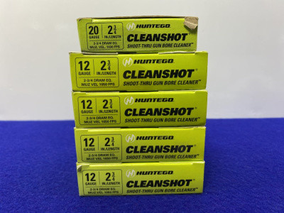 Huntego Cleanshot Shoot-Thru Gun Bore Cleaner *GREAT BORE CLEANING LOADS*