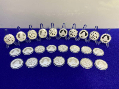 (25)* 2022 Republic of China Panda Silver -25 Troy Ounces- *AG .999 SILVER*
