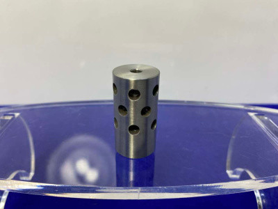 Unreamed 3-Hole Muzzle Brake Blue/Blk *1/2x28 THREAD/ .19 ID/ .785 OD*-GID1169500789