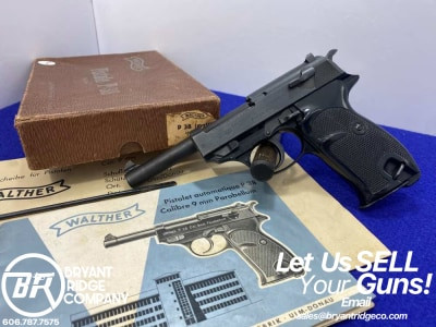 Walther P.38 9mm Blue 4 7/8" *GERMAN MADE PISTOL w/ INSPECTOR MARKS*-GID1170659456