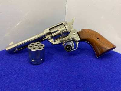 1966 Colt Frontier Scout 22LR Nickel 4.75" *DESIRABLE DUAL CYLINDER MODEL*
