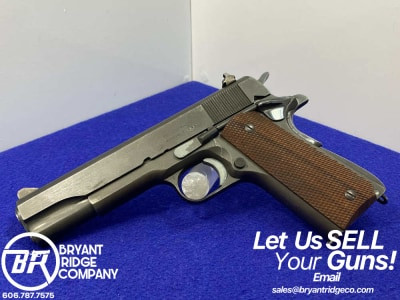 1944 Remington Rand M1911A1 Parkerized 5" *WWII ERA MODEL*