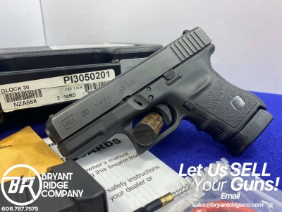 Glock 30 .45 ACP Black 3.78" *POPULAR STRIKER-FIRED SUBCOMPACT HANDGUN*