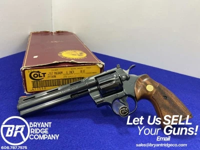 1988 Colt Python .357 Mag Blued 6" *ICONIC VINTAGE SNAKE SERIES*