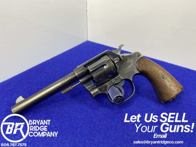1911 Colt New Service 1909 .45 Colt Blued 5.5" *PRE WWI ERA DOUBLE-ACTION*