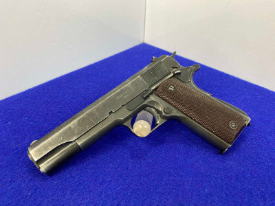 1945 Ithaca 1911A1 US Army .45ACP 5" *COLLECTIBLE WORLD WAR II HANDGUN*