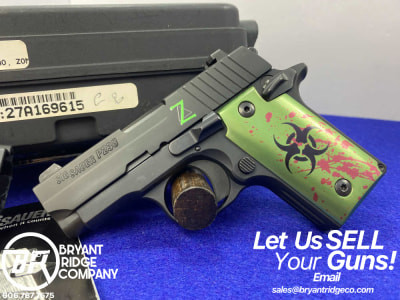 Sig Sauer P238 .380 ACP Black Nitron 2.7" *AWESOME ZOMBIE EDITION SIG*