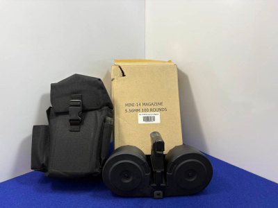 5.56 Mini-14 Drum Magazine 100rd w/ Carry Pouch & Loader *COMPLETE KIT*