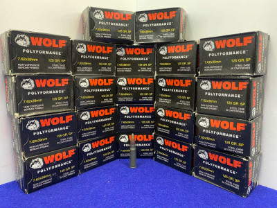 440 Rounds of Wolf Polyformance 7.62x39mm *FANTASTIC RIFLE AMMUNITION*