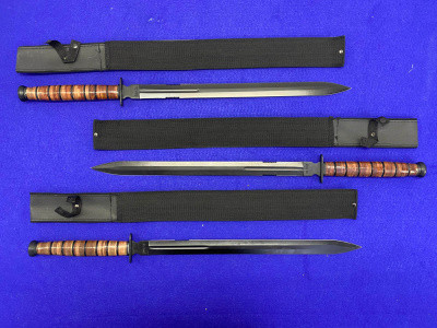 3 Total Fighting Knife & Sword Set *US 1942- REPLICA KNIFE SET*