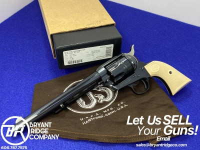 USFA 12/22 .22LR Full Dome Blue 7.5" -EXTREMELY SOUGHT AFTER SAA- Old Ivory
