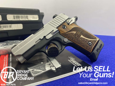 Sig Sauer P238 SAS .380 ACP 3" *STUNNING TWO TONE SEMI-AUTO PISTOL*