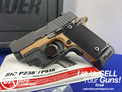 Sig Sauer P238 Copperhead .380 ACP 2.75" *STUNNING TWO TONE BLACK / COPPER*