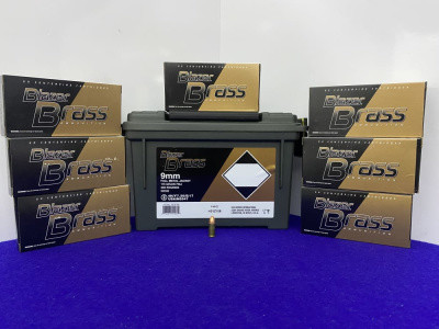 350 Rounds of .9mm Luger Blazer Brass Ammunition *OUTSTANDING AMMUNITION*