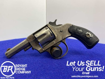 Forehand Arms Co. Double Action .32 S&W Nickel *ANTIQUE POCKET REVOLVER*   